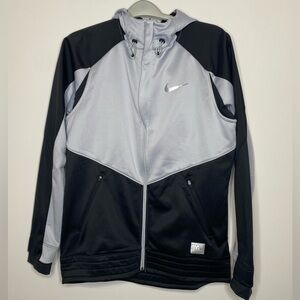 Nike Jacket Sz L Hyper Elite Weatherized Motion Full Zip Basketball Hoodie